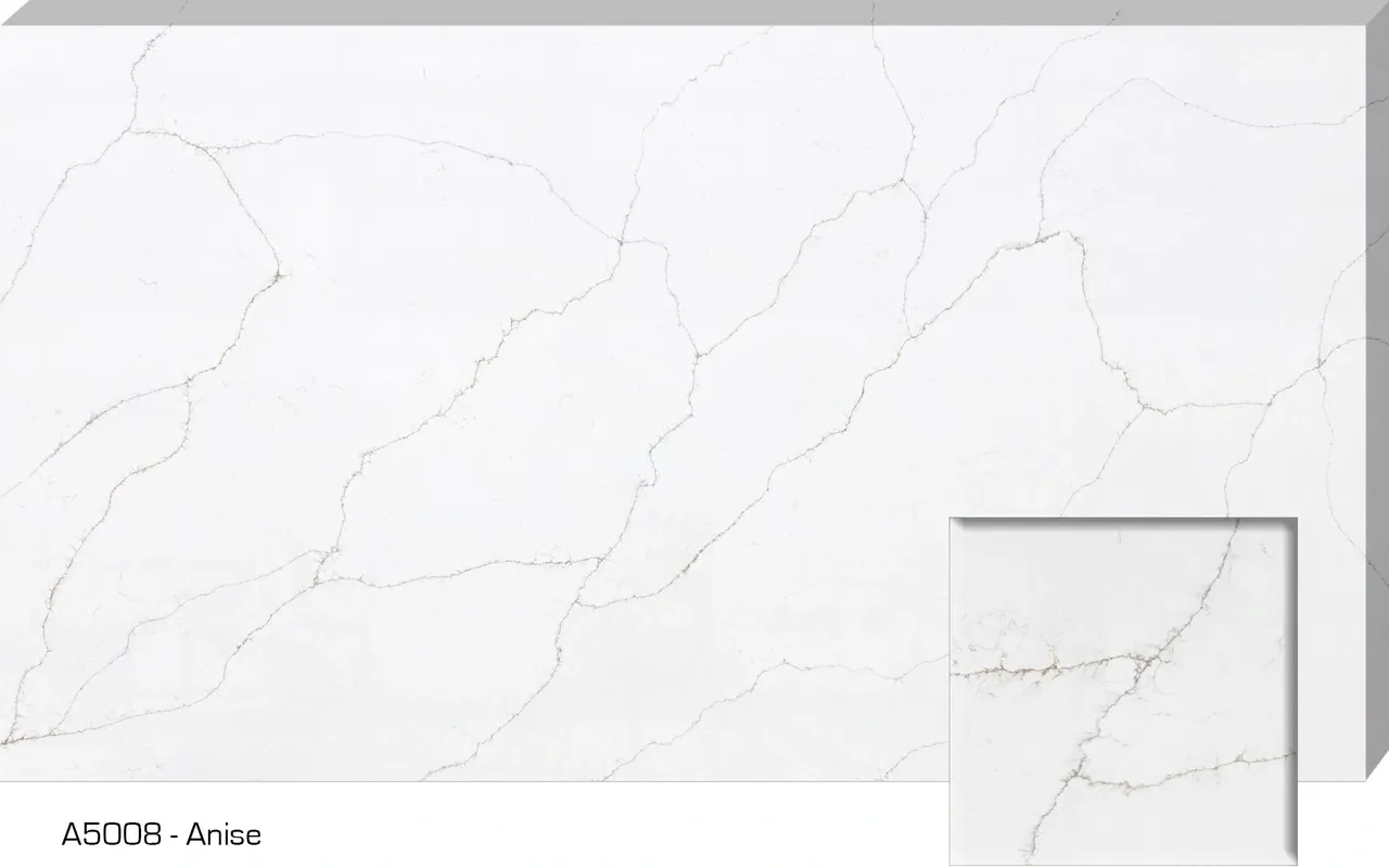 White marble slab with subtle veining pattern.